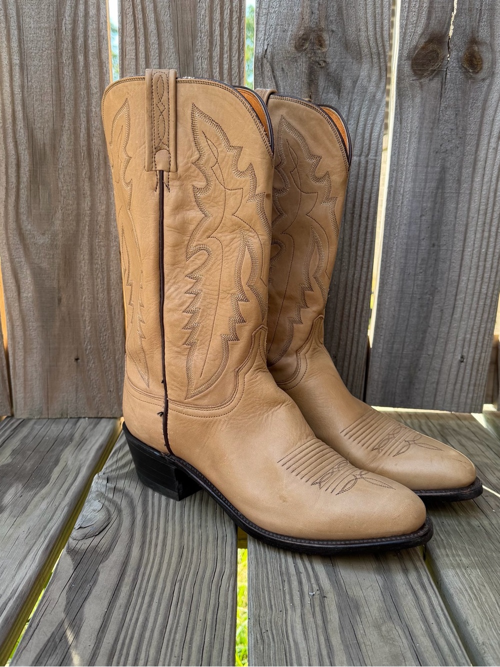 1883 by Lucchese 9.5D Tan Leather Western
Cowboy/Cowgirl Boots